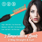 Hot comb in use