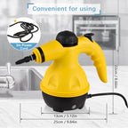 Steam cleaner in use