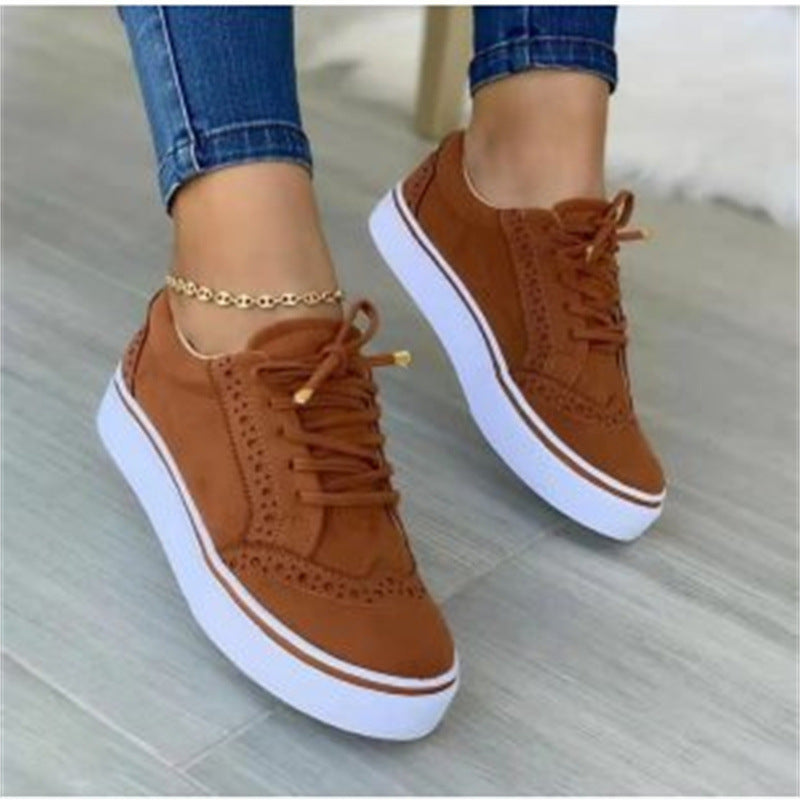 Lace-Up Casual Women Flat Shoes