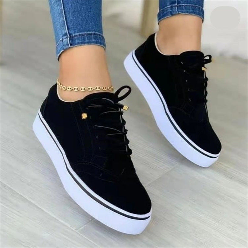Lace-Up Casual Women Flat Shoes