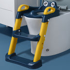 Baby ladder toilet trainer - blue and yellow
