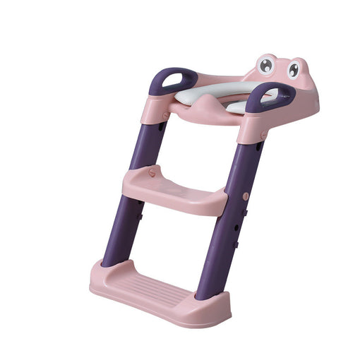Foldable potty training seat with steps