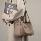 Genuine Leather Bucket Bag for Women