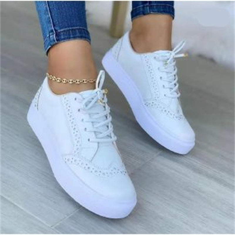 Lace-Up Casual Women Flat Shoes