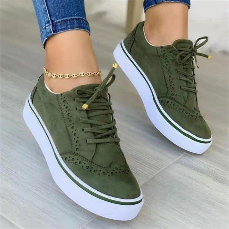 Lace-Up Casual Women Flat Shoes